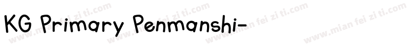 KG Primary Penmanshi字体转换